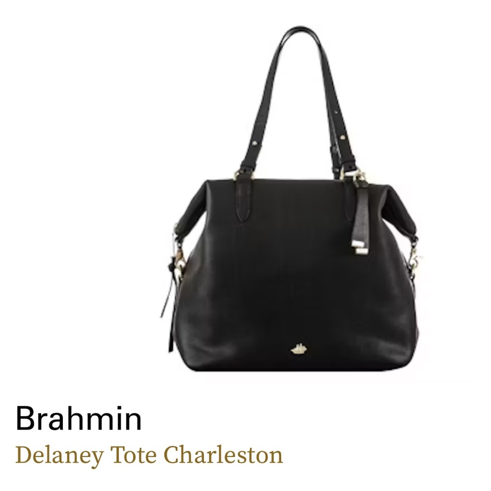 Brahmin Delaney Tote in Sleek Black